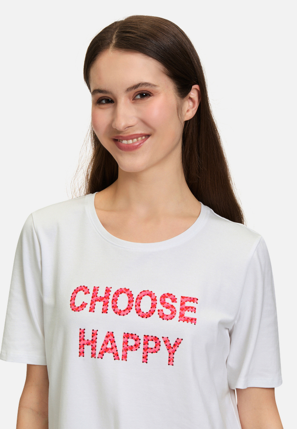 Basic Shirt mit Aufdruck / Detailbild