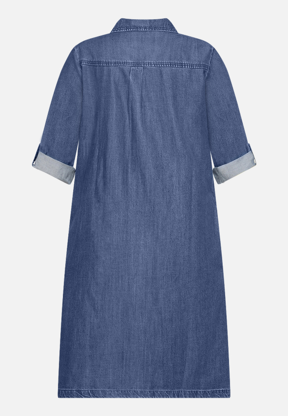 Jeanskleid mit Kragen / Rückseite