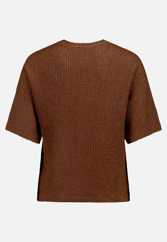 Casual-Shirt mit Lurexfaden / Rückseite