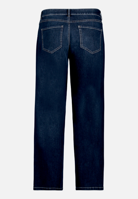 Used Look-Jeans mit Waschung / Rückseite