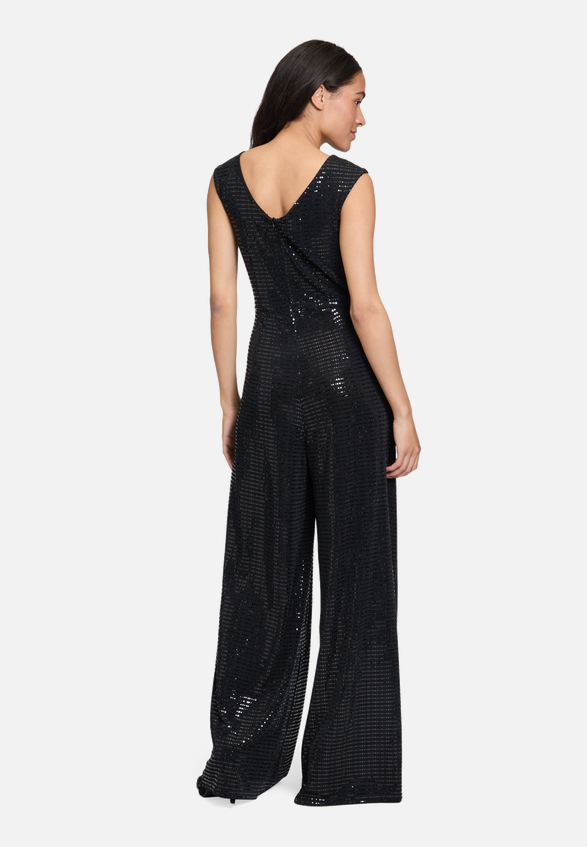 Jumpsuit im Glitzer-Look / Modellfoto Rückseite