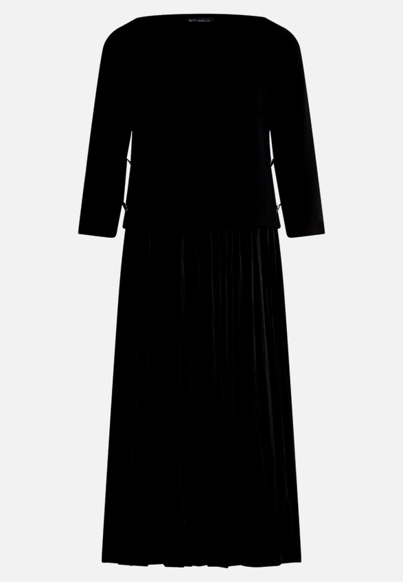 Jerseykleid mit Plissee / Vorderseite
