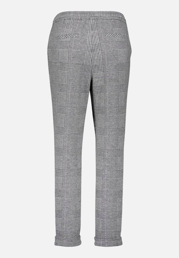 Karo-Hose mit Bindegürtel / Rückseite