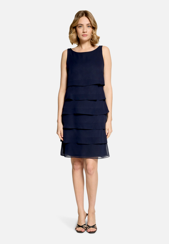 Cocktailkleid mit Volant / Modellfoto Vorderseite