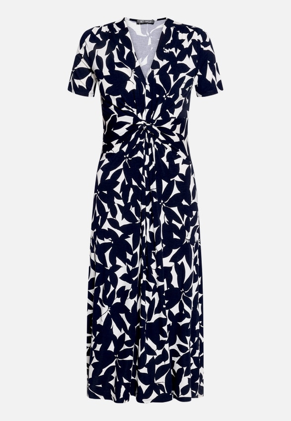 Midikleid mit Raffung / Vorderseite