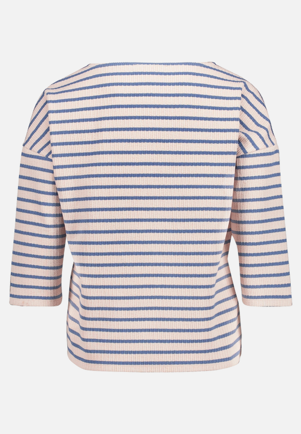 Oversized-Shirt  mit Streifen  / Rückseite