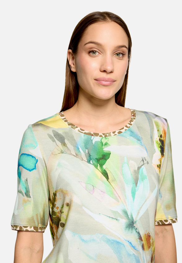 Printshirt mit Rundhalsausschnitt / Detailbild