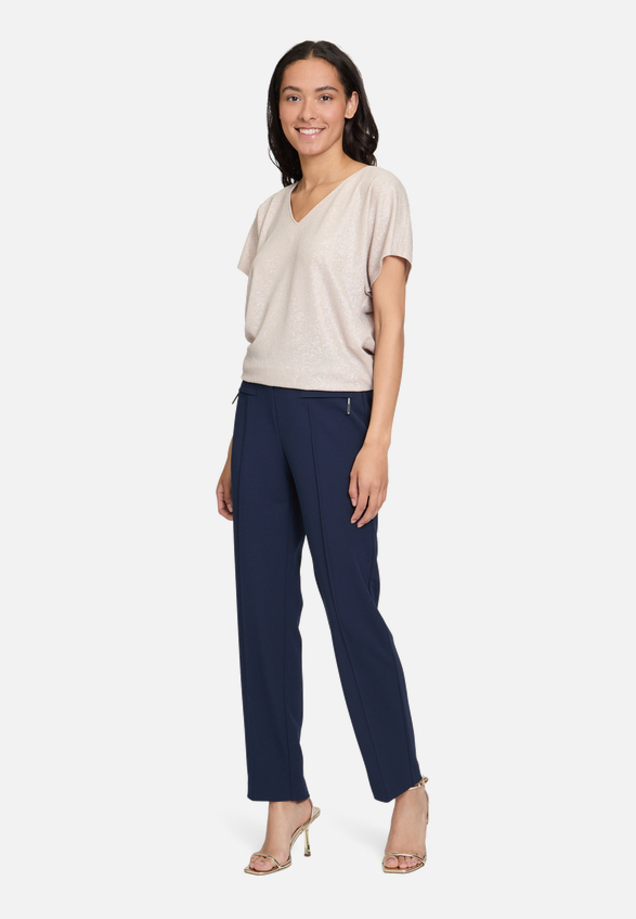 Basic-Hose knöchellang / Modellfoto Vorderseite (Outfit)