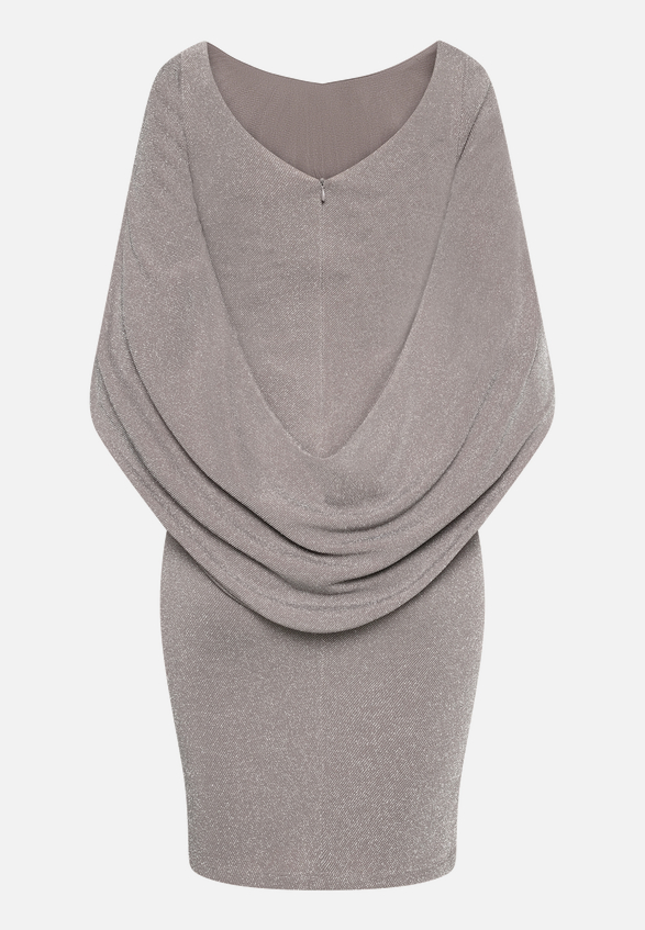 Cocktailkleid im Glitzer-Look / Rückseite