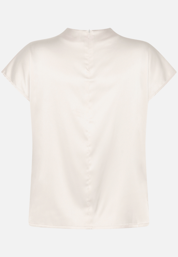 Satinbluse  mit Stehkragen / Rückseite
