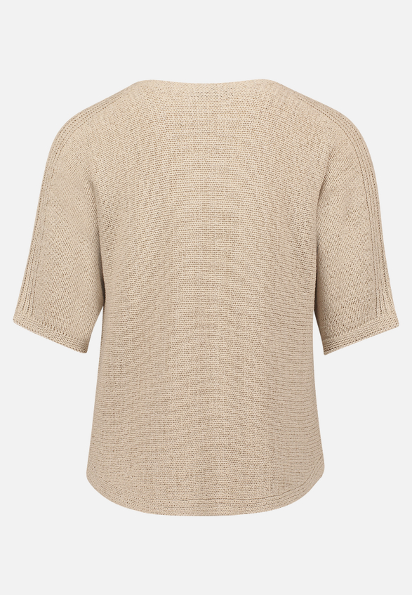 Strickpullover kurzarm / Rückseite