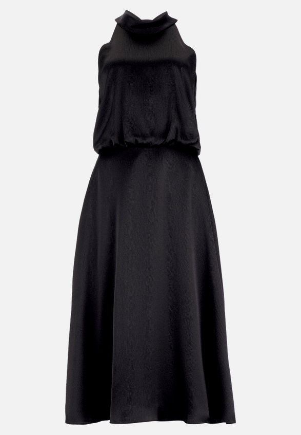 Cocktailkleid mit Stehkragen / Vorderseite