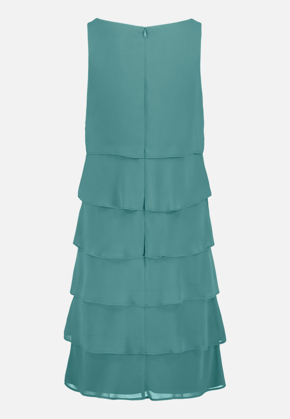 Cocktailkleid mit Volant / Rückseite