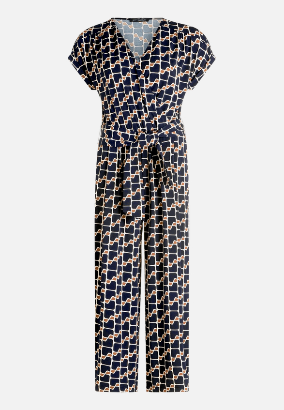 Jumpsuit  kurzarm mit grafischem Muster  / Vorderseite