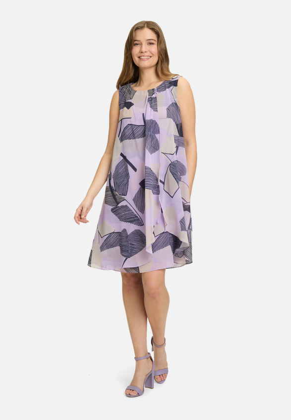 Chiffonkleid im Layer Look / Modellfoto Vorderseite (Outfit)