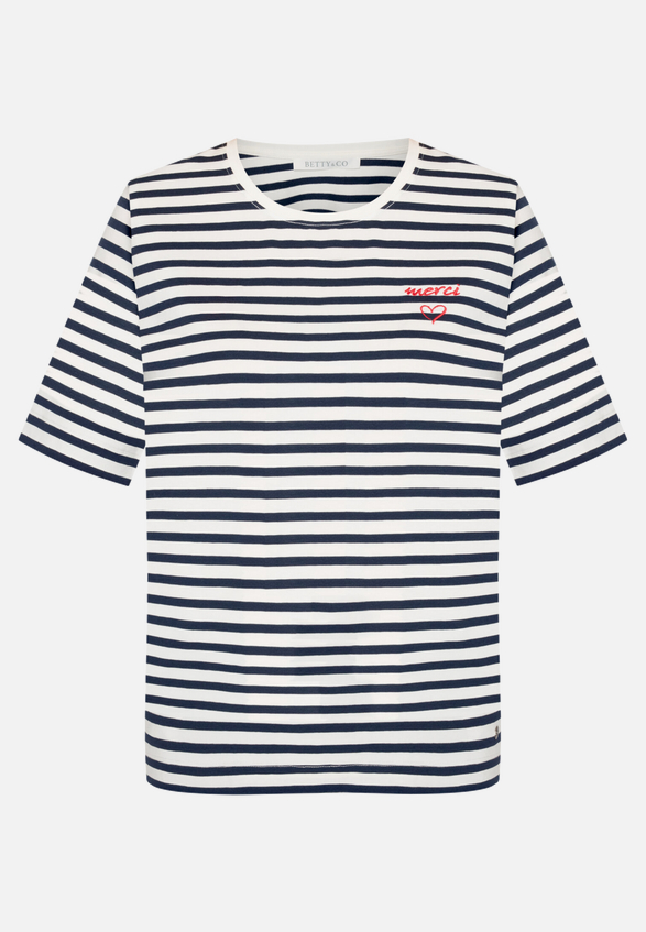 Basic Shirt mit Ringel / Vorderseite