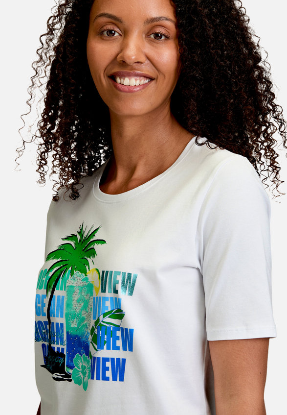 Basic Shirt mit Aufdruck / Detailbild