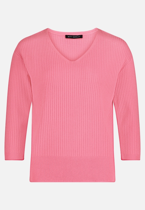 Feinstrickpullover mit V-Ausschnitt / Vorderseite