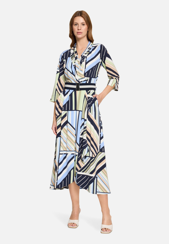 Midikleid mit Volant / Modellfoto Vorderseite