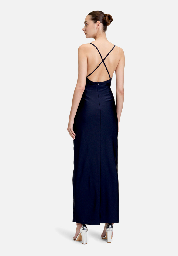 Abendkleid figurbetont / Modellfoto Rückseite