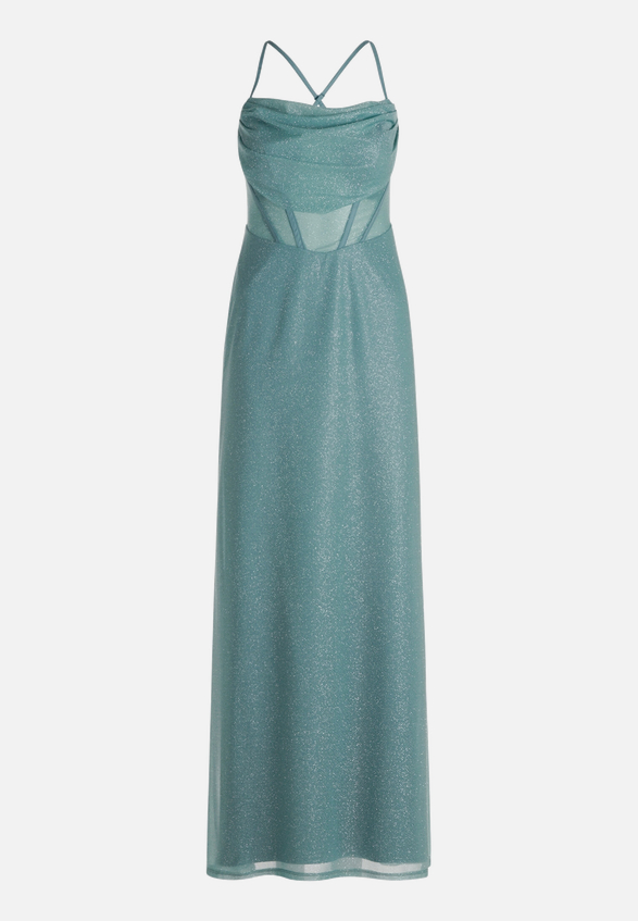 Abendkleid im Glitzer-Look / Vorderseite