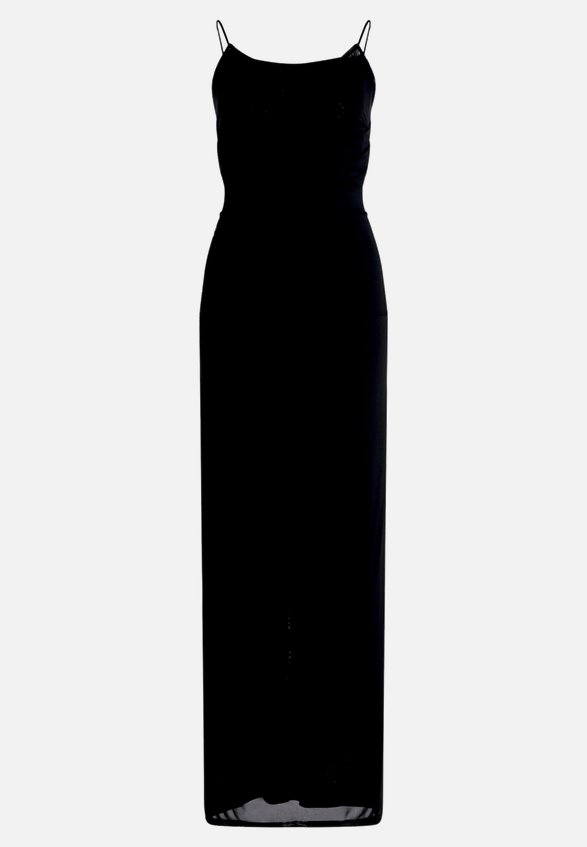 Abendkleid mit Spitzeneinsatz / Vorderseite