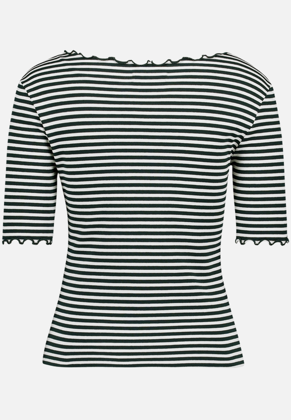 Shirt gestreift mit Raffung / Rückseite