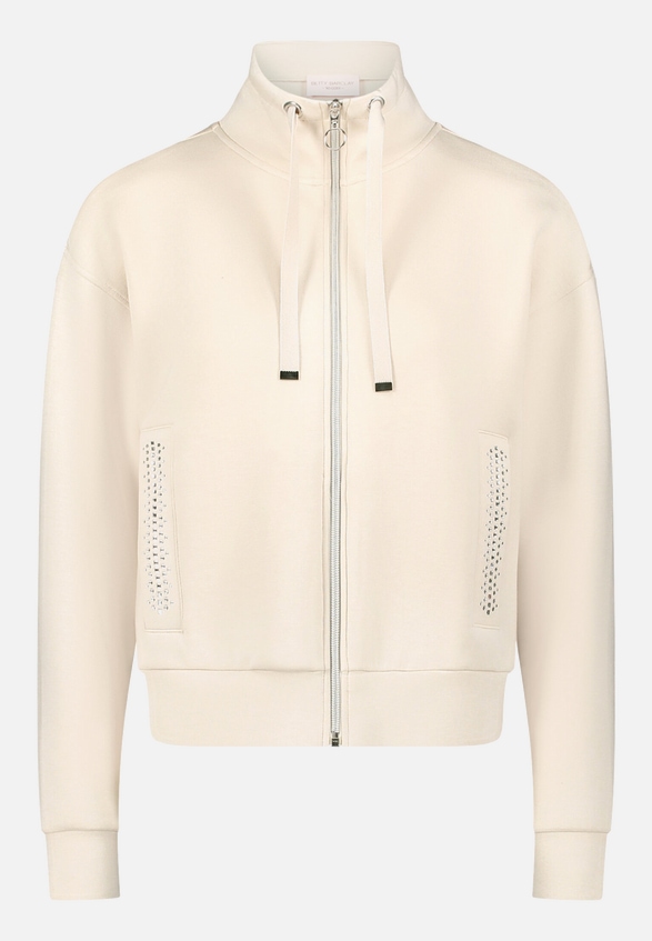 Shirtjacke mit Rippenstruktur / Vorderseite
