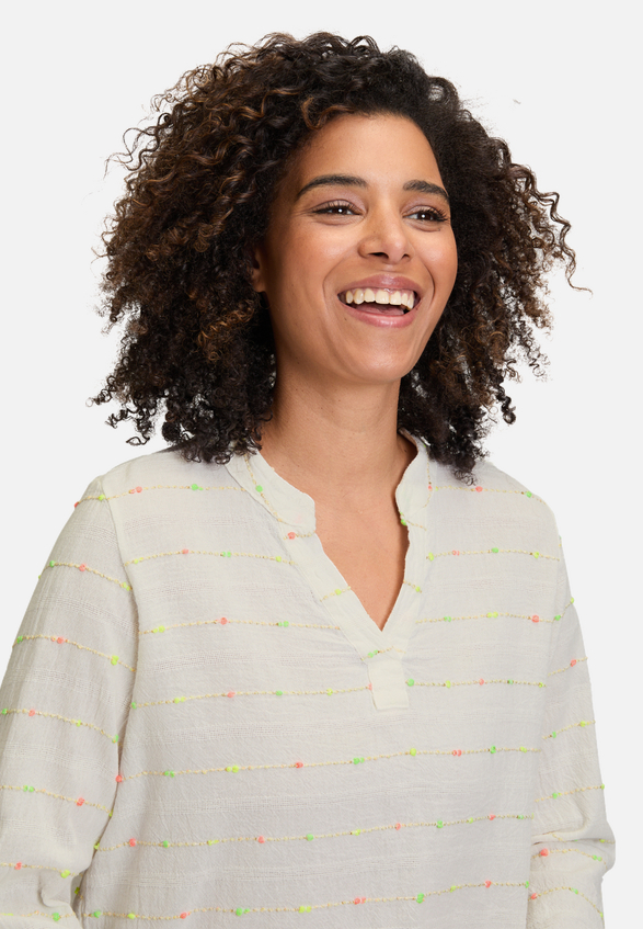 Casual-Bluse mit Lurexfaden / Detailbild