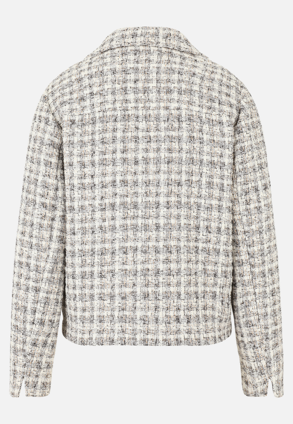 Tweedblazer mit aufgesetzten Taschen / Rückseite