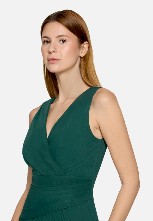 Abendkleid mit V-Ausschnitt / Detailbild