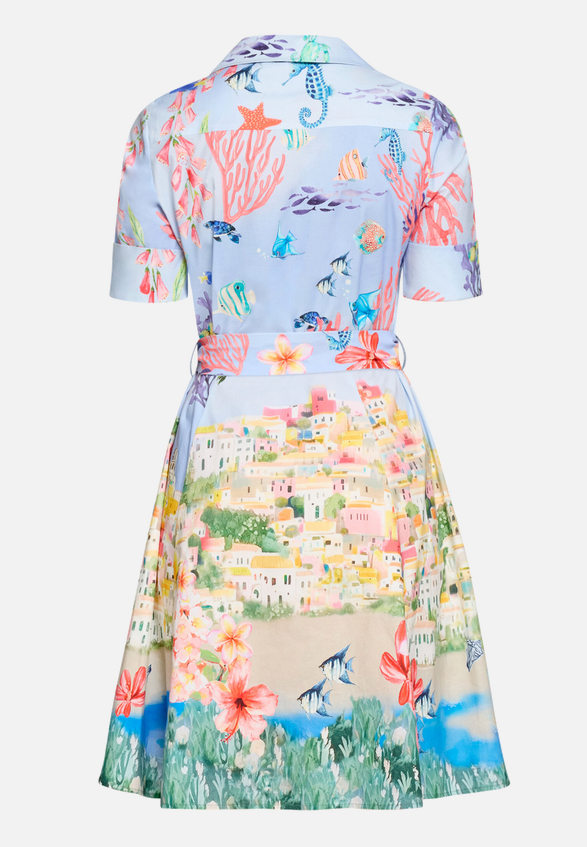 Hemdblusenkleid mit Knopfleiste / Rückseite