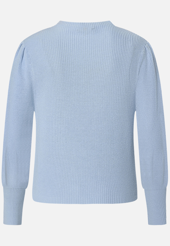 Strickpullover mit Ballonärmeln / Rückseite