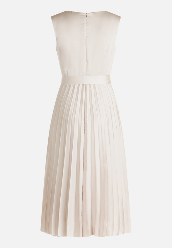 Chiffonkleid mit Plissee / Rückseite