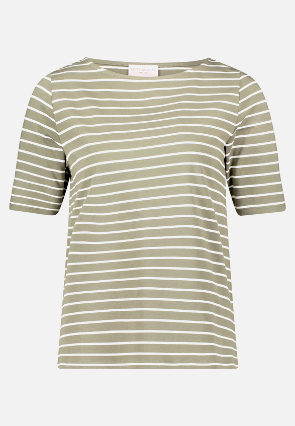 Ringelshirt mit U-Boot-Ausschnitt / Vorderseite