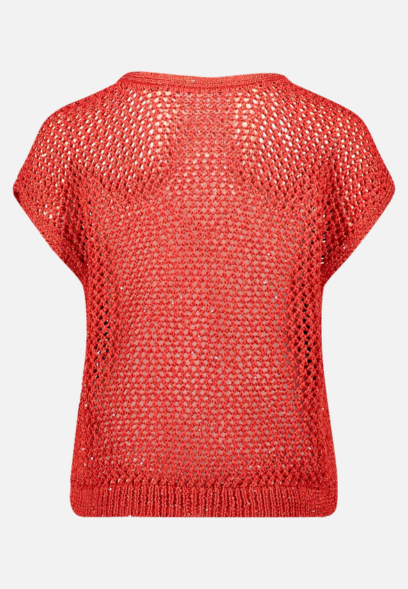 Strickpullunder mit Effektgarn / Rückseite