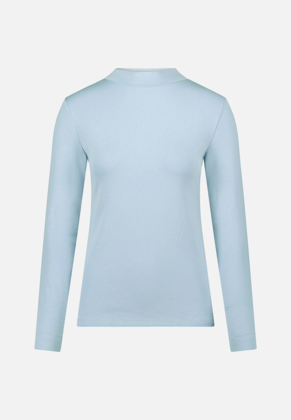Langarmshirt mit Stehkragen / Vorderseite