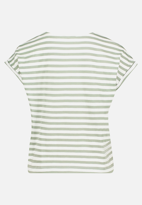 Ringelshirt mit Rundhalsausschnitt / Rückseite