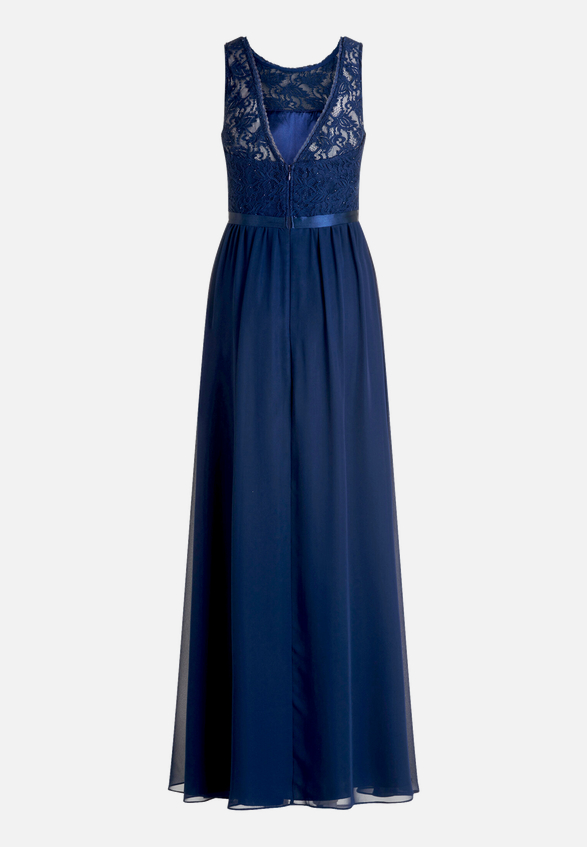 Cocktailkleid mit Spitze / Rückseite