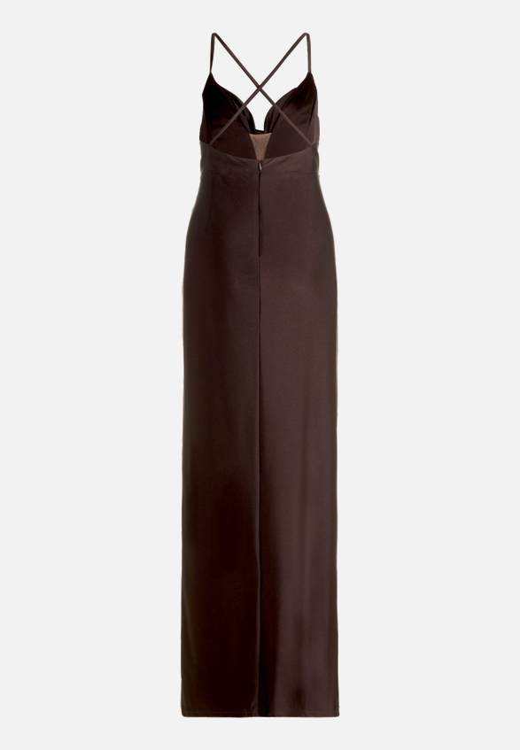 Abendkleid figurbetont / Rückseite