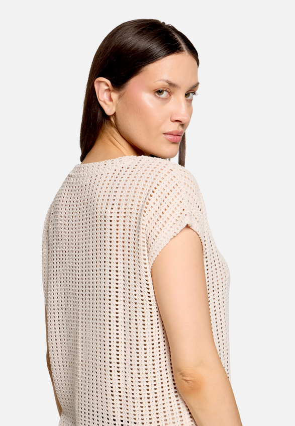 Strukturshirt kurzarm / Detailbild