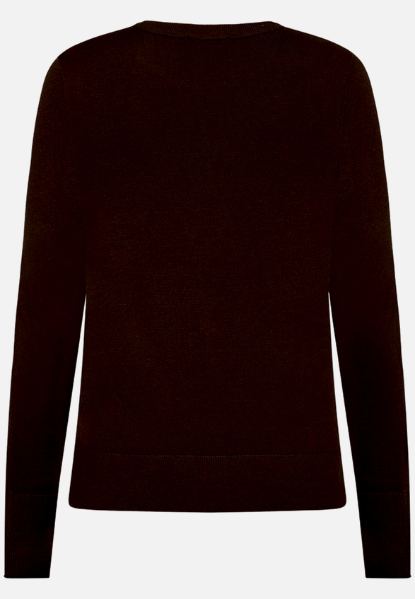 Basic-Pullover  mit Rundhalsausschnitt  / Rückseite