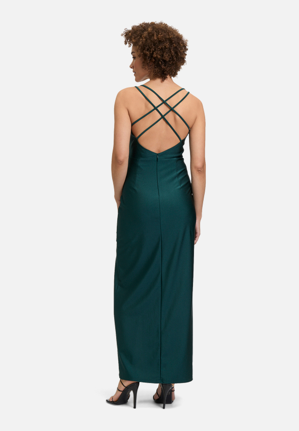 Abendkleid figurbetont / Modellfoto Rückseite