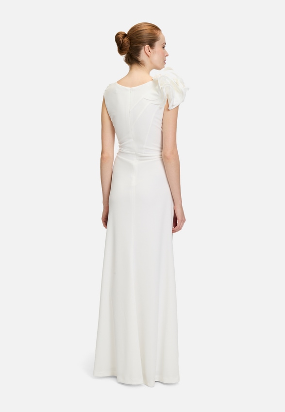 Abendkleid figurbetont / Modellfoto Rückseite