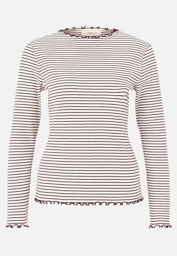 Langarm-Shirt mit Kragen / Vorderseite