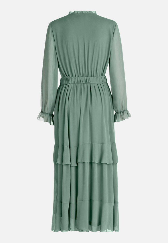 Cocktailkleid mit Volant / Rückseite