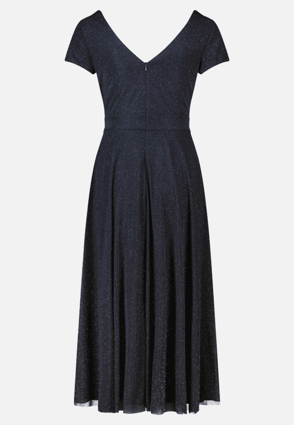 Cocktailkleid im Glitzer-Look / Rückseite