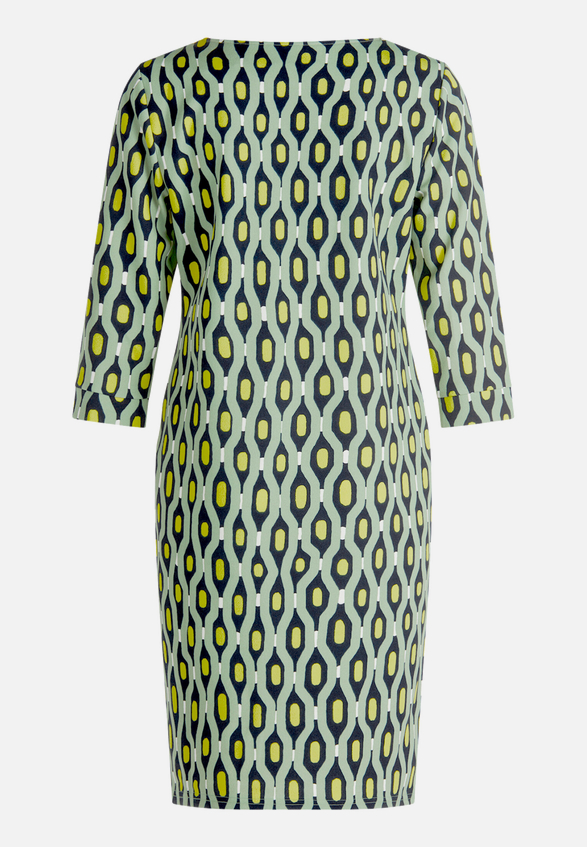 Casual-Kleid mit Muster / Rückseite