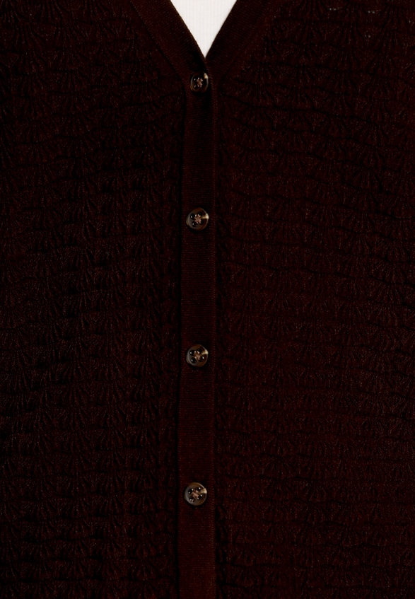 Strick-Cardigan mit V-Ausschnitt / Detailbild