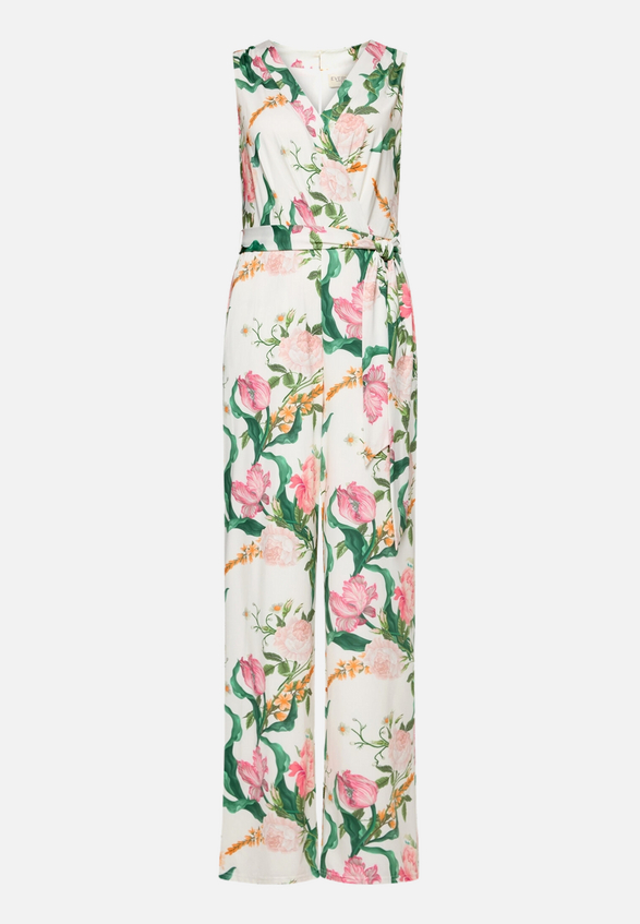 Jumpsuit mit Bindegürtel / Vorderseite